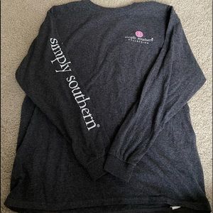 Simply southern, Youth large, Dark grey